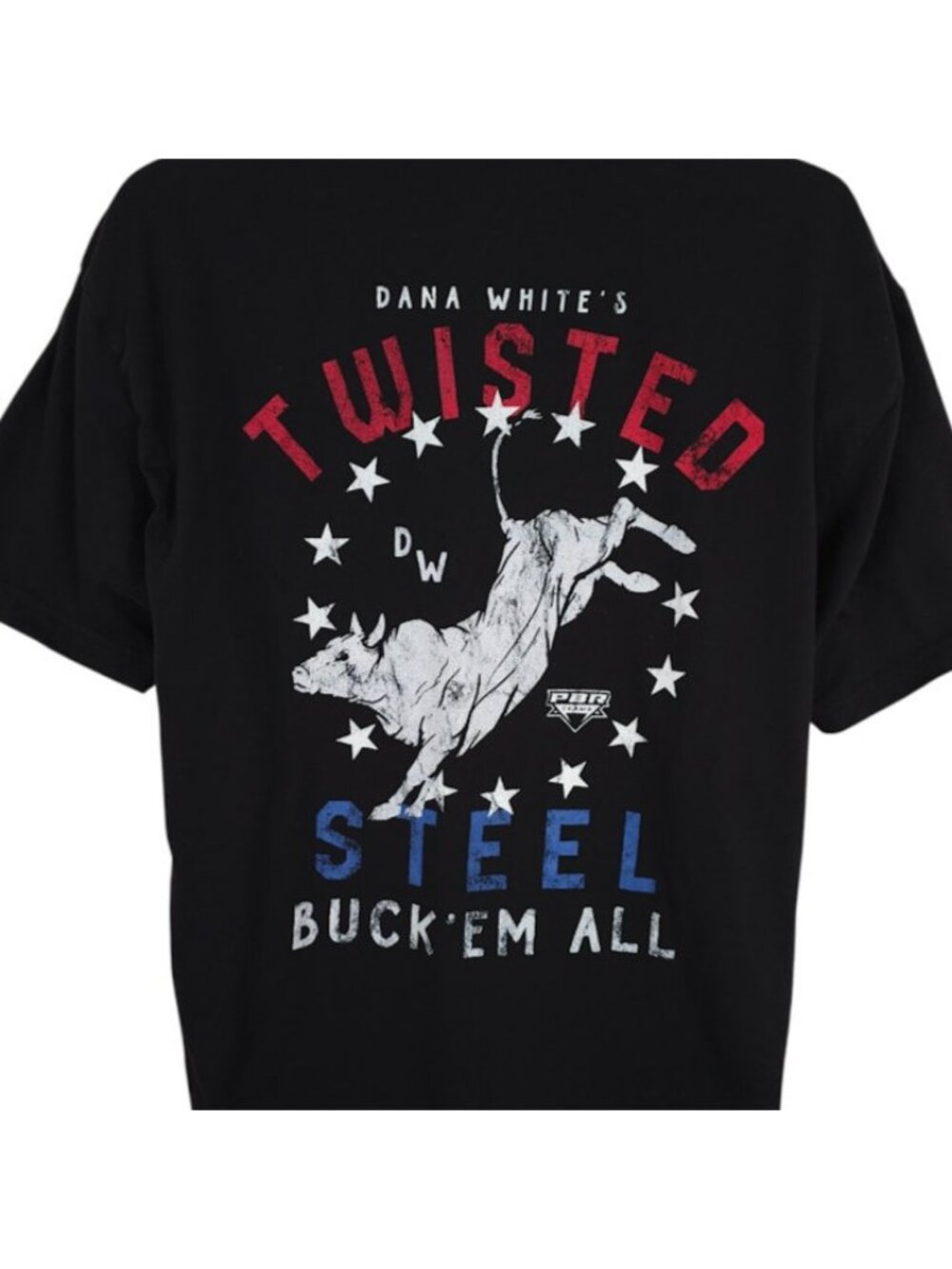 PBR Rodeo T Shirt Mens Size 2XL Black Dana White Twisted Steel Buck Em All